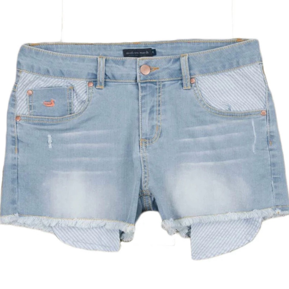 NWT Southern Marsh Denim Jessie Short Light Blue Size 00